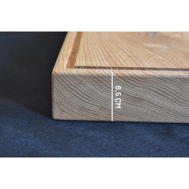 Planche à Découper Avec Rigole En Chêne Massif 50 X 40 Cm 6 Planche à Découper Avec Rigole En Chêne Massif 50 X 40 Cm – Image 4