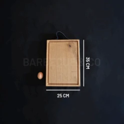 Planche à Découper Avec Rigole En Chêne Massif 35 X 25 Cm