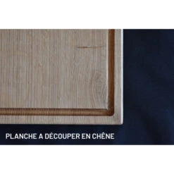Planche à Découper Avec Rigole En Chêne Massif 35 X 25 Cm -Barbecue Délices Promo planche a decouper laura living chopping board a rigole taille s 3