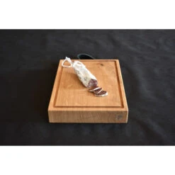 Planche à Découper Avec Rigole En Chêne Massif 35 X 25 Cm -Barbecue Délices Promo planche a decouper laura living chopping board a rigole taille s 4