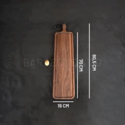 Planche à Découper Avec Rigole En Noyer 19 X 70 Cm