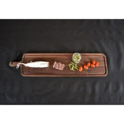 Planche à Découper Avec Rigole En Noyer 19 X 70 Cm 15 Planche à Découper Avec Rigole En Noyer 19 X 70 Cm -Barbecue Délices Promo planche a decouper noyer massif 19x70 xl slim 5