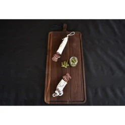 Planche à Découper Avec Rigole En Noyer 34 X 70 Cm -Barbecue Délices Promo planche a decouper rectangular deutchdeluxes 34 x 70 cm 4