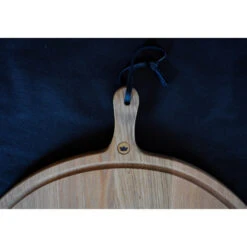 Planche à Découper Ronde Avec Rigole En Chêne Massif 60 Cm -Barbecue Délices Promo planche a decouper ronde dutchdeluxes 60 cm 4