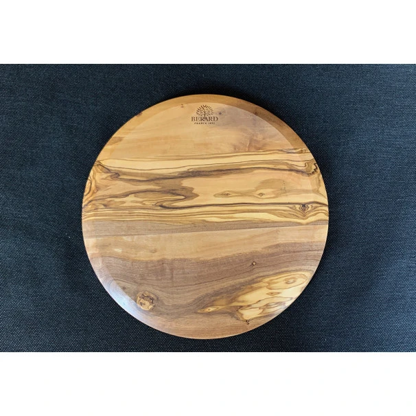 Planche à Découper En Olivier Ronde 23 Cm 5 Planche à Découper En Olivier Ronde 23 Cm – Image 3