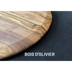 Planche à Découper En Olivier Ronde 23 Cm 10 Planche à Découper En Olivier Ronde 23 Cm -Barbecue Délices Promo planche a decouper ronde olivier 22cm 2
