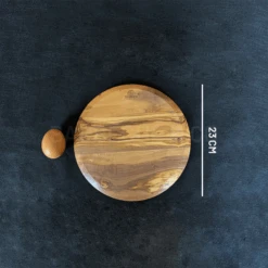 Planche à Découper En Olivier Ronde 23 Cm