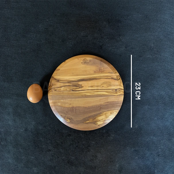 Planche à Découper En Olivier Ronde 23 Cm 3 Planche à Découper En Olivier Ronde 23 Cm