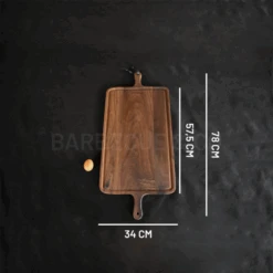 Planche à Découper Avec Rigole En Noyer 34 X 78 Cm