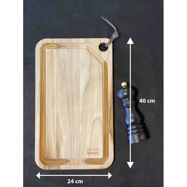 Tramontina Planche à Découper Avec Rigole En Teck 40 X 24 Cm 4 Tramontina Planche à Découper Avec Rigole En Teck 40 X 24 Cm – Image 2