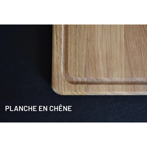 Planche à Découper Avec Rigole En Chêne 25 X 20 Cm 8 Planche à Découper Avec Rigole En Chêne 25 X 20 Cm – Image 6