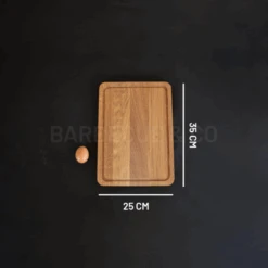 Planche à Découper Avec Rigole En Chêne 35 X 25 Cm