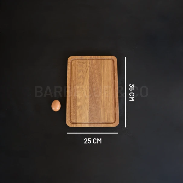 Planche à Découper Avec Rigole En Chêne 35 X 25 Cm 3 Planche à Découper Avec Rigole En Chêne 35 X 25 Cm