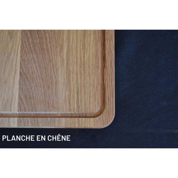Planche à Découper Avec Rigole En Chêne 35 X 25 Cm 8 Planche à Découper Avec Rigole En Chêne 35 X 25 Cm – Image 6
