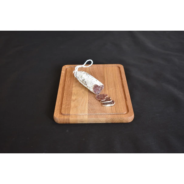 Planche à Découper Avec Rigole En Chêne 35 X 25 Cm 9 Planche à Découper Avec Rigole En Chêne 35 X 25 Cm – Image 7