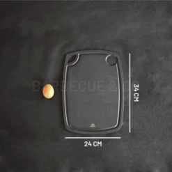 Planche à Découper Avec Rigole En Fibre D'ardoise 34 X 24 Cm