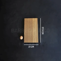 Plateau épais En Chêne Foncé 21 X 37.5 Cm