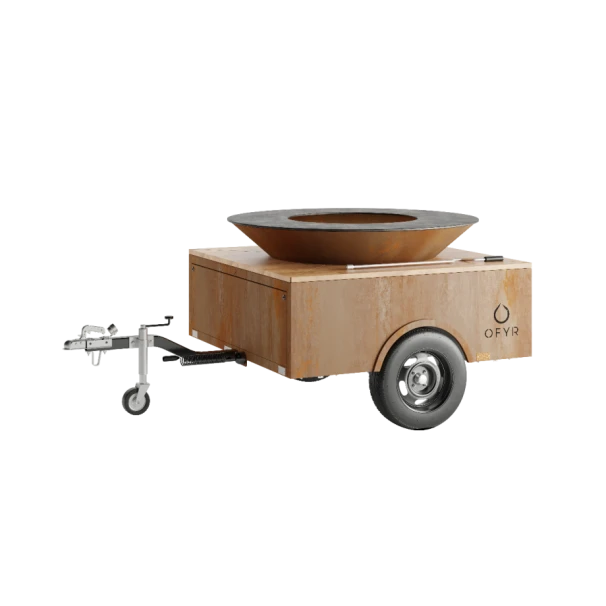 Remorque Pour Braséro XL OFYR Trailer Acier Corten 3 Remorque Pour Braséro XL OFYR Trailer Acier Corten