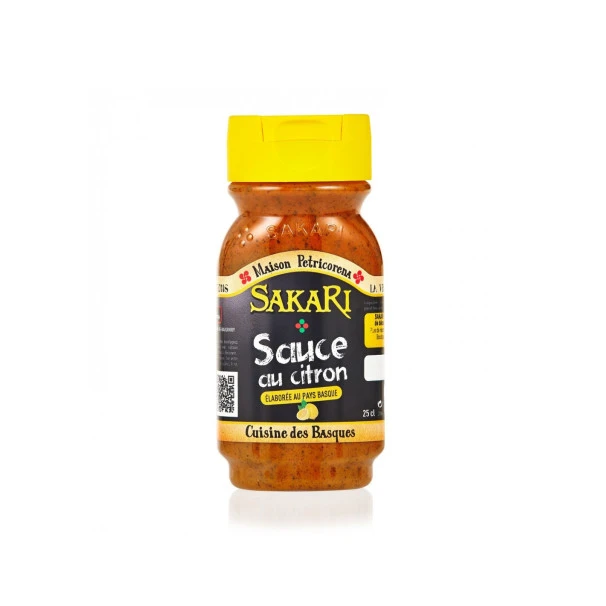 Sauce Basque Sakari Citron 225g 3 Sauce Basque Sakari Citron 225g