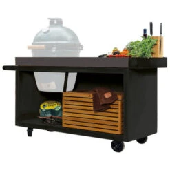 Table OFYR Pro 135 Black / Béton Pour Big Green Egg -Barbecue Délices Promo table black pro 135 ofyr concrete bge 2