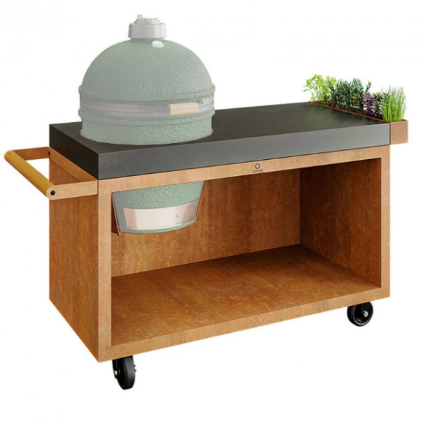 Table OFYR Pro 135 Corten / Béton Pour Big Green Egg 4 Table OFYR Pro 135 Corten / Béton Pour Big Green Egg – Image 2